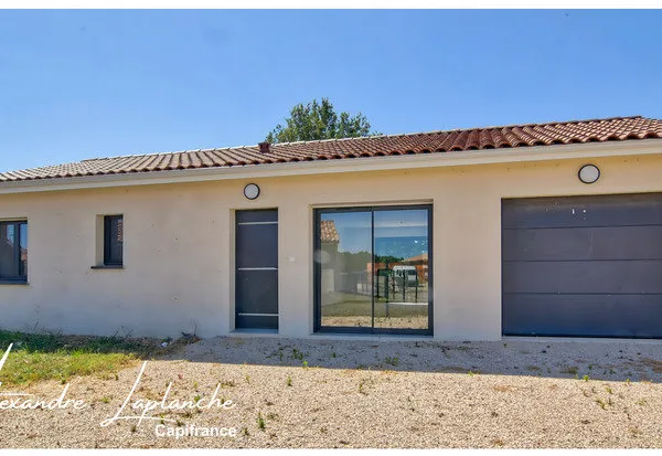 Dpt Tarn et Garonne (82), à vendre BRESSOLS villa neuve de plain-pied, jardin piscinable, avec 