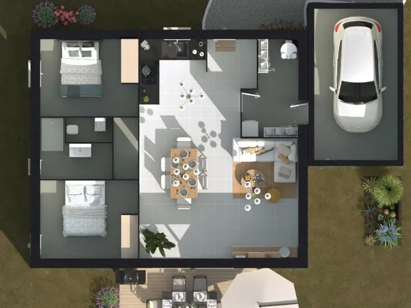 Maison 3 pièces 70 m² 