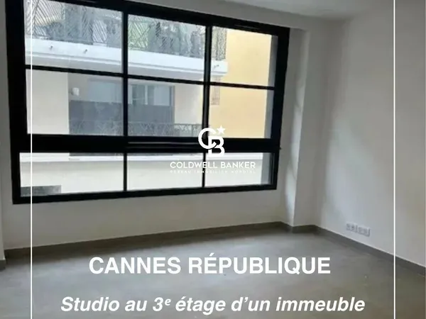 Cannes République studio neuf avec ascenseur et frais de notaire réduits 