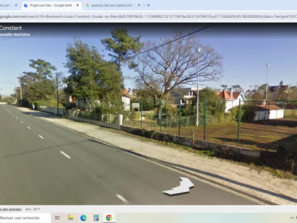 Terrain constructible 500m centre ville Soulac sur Mer 
