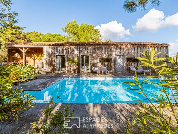 Maison à ossature bois, douceur de vivre les pieds dans le sable 
