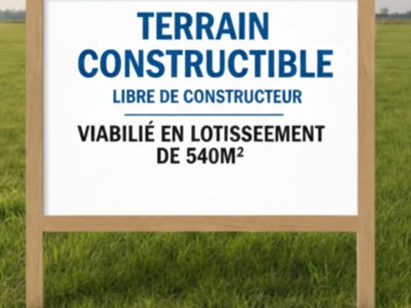 Terrain 540 m² Saint Siffret 