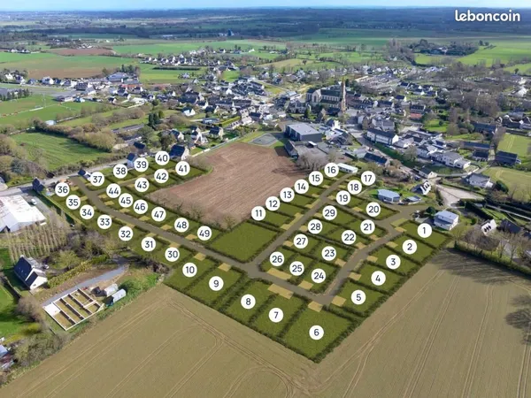 Terrain 457 m² Plelo 