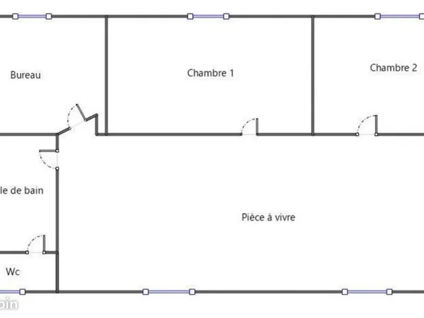 Appartement 1 pièce 56 m² 