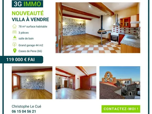 Maison de village 3 pièces 
