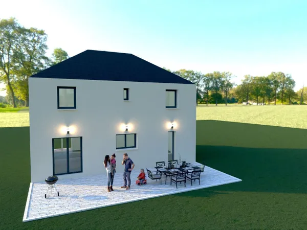 Projet de construction d'une maison 102 m² avec GARAGE INTEGRE OBLIGATOIRE 