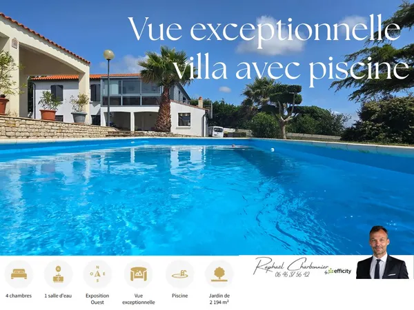 Vends maison 239m² avec vue exceptionnelle et terrain divisible 