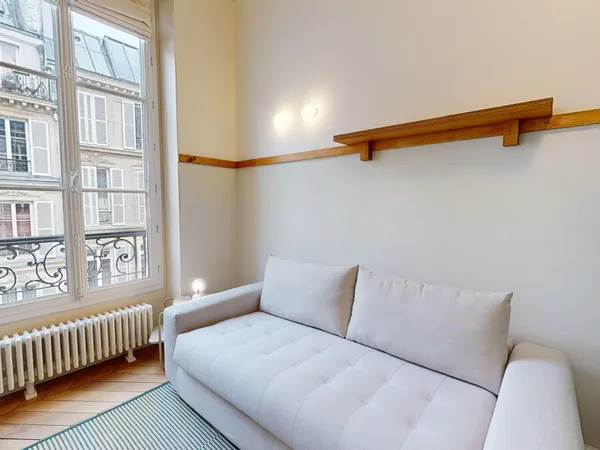 Loue studio 25m² Paris 9ème - Résidence premium avec espaces de coworking 