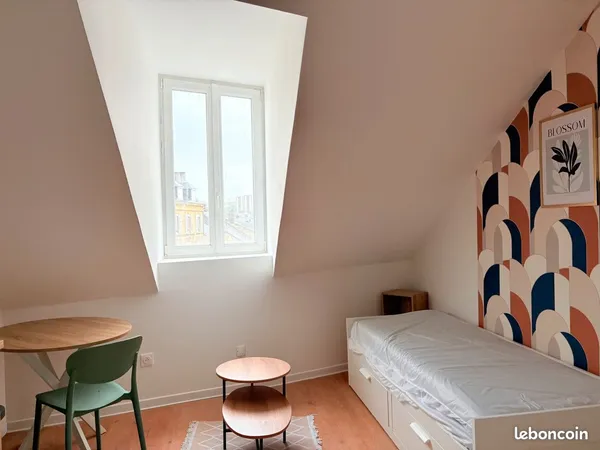 Studio meublé lumineux 