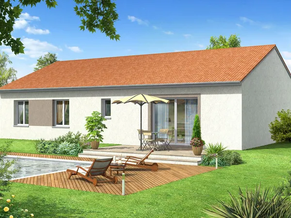 Terrain + maison 90 m² 