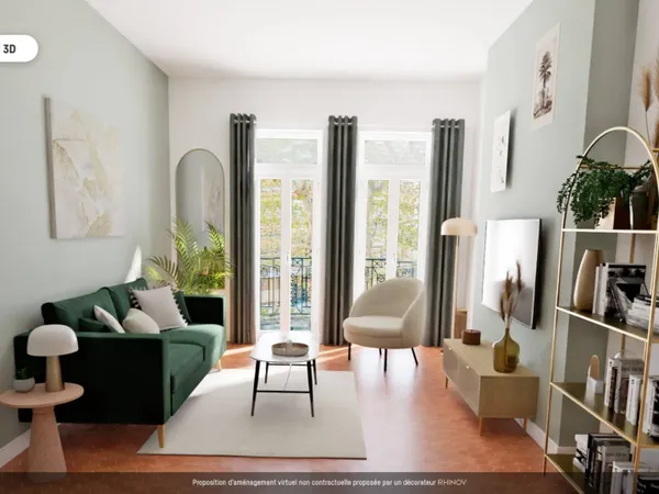 Appartement 3 pièces 51 m² 
