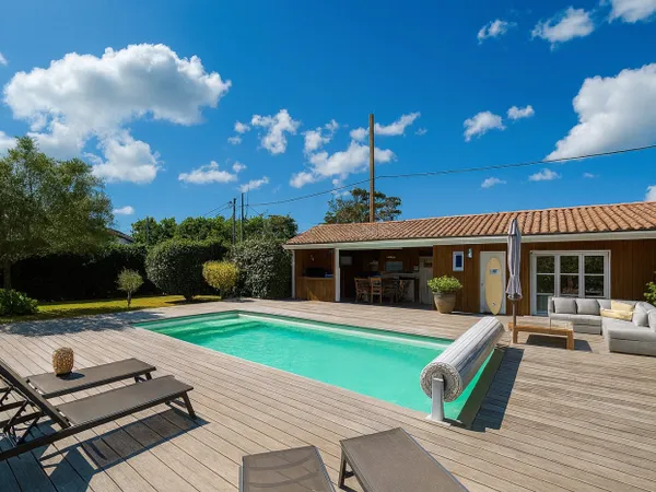 Propriété 160 m² - Piscine - 2ème ligne - Taussat - Pool house - 