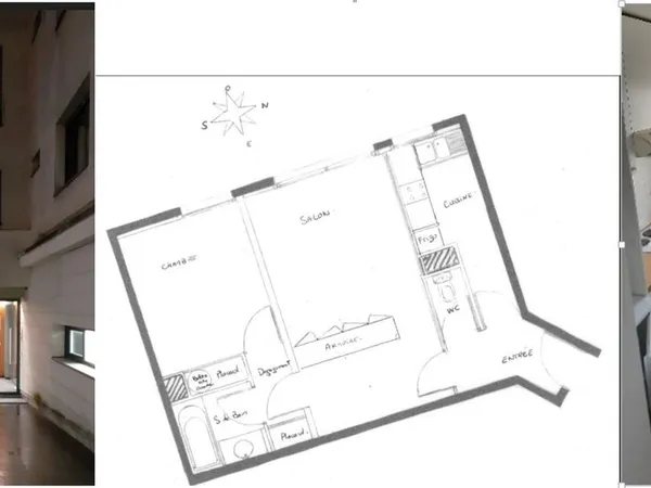 Cherche Etudiante ou Femme pour partager un F2 de 46 m² dans une résidence très sécurisée sans 