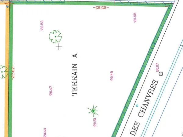 Terrain 470 m2 centre jonchery 67000 