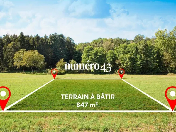 Terrain 847 m² 