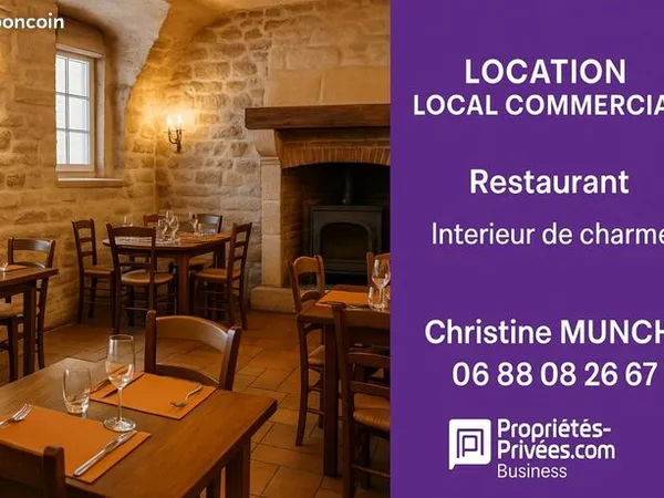 Local commercial 2 pièces 180 m² 