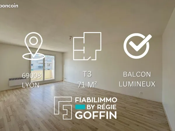 Appartement 3 pièces 71 m² 