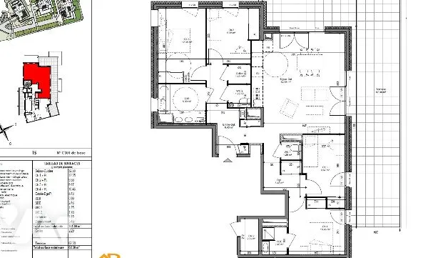 Appartement 5 pièces 101 m² 