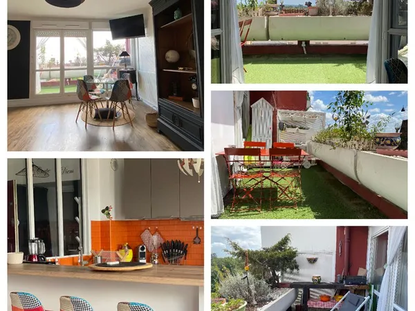 Chambre spacieuse en colocation à Talence - Appartement Duplex avec terrasse au dernier étage 