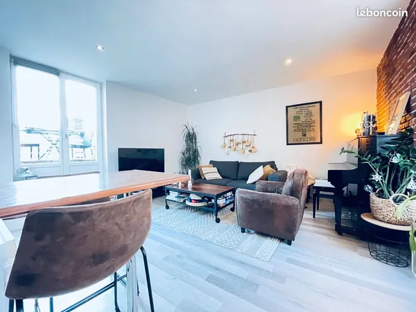 Appartement duplex - t3 gare nord 