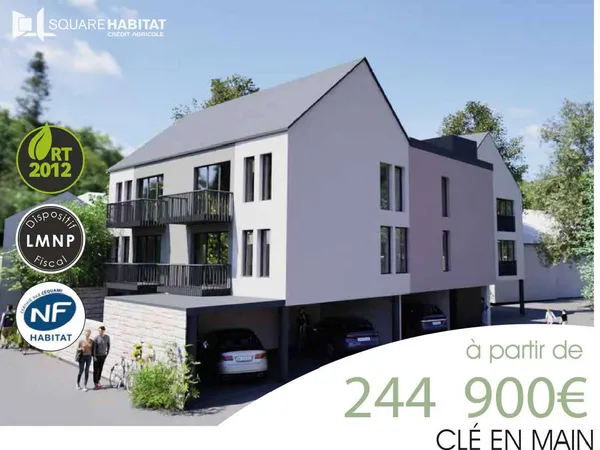 Appartement neuf - Plein centre - Duplex T3 - Saint Renan - 81 m2 