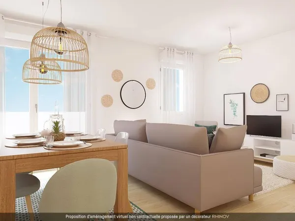 Appartement 2 pièces 43 m² 