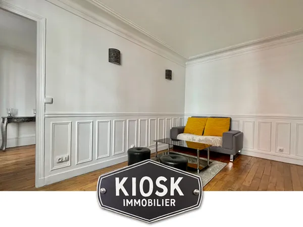 Location d'un 2 pièces de 35 m² lumineux à Paris 18e - 12, rue Ganneron, proche métro et 