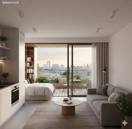 Studio 1 pièce 33 m² 