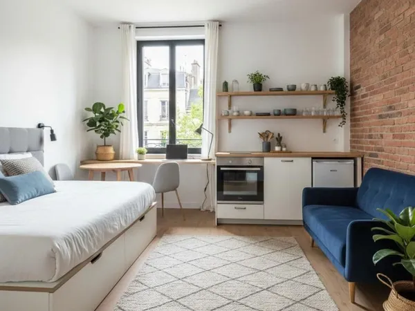 Studio 1 pièce 32 m² 