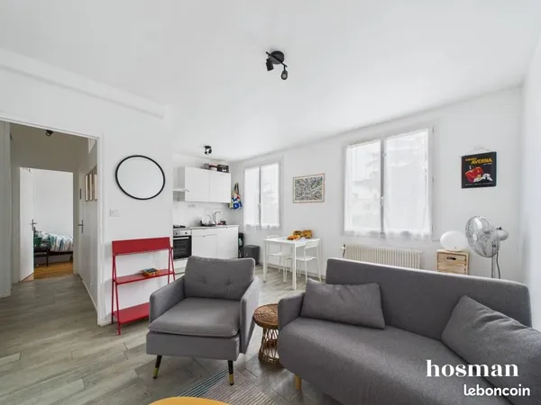 Appartement 2 pièces 38 m² 