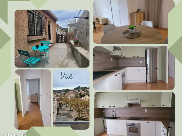 T2 meublé rénové - 49 m² - Dernier étage - Vue dégagée 