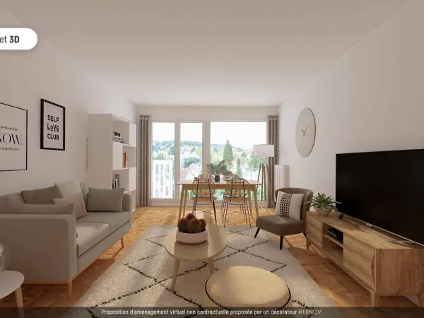 Appartement 3 pièces 58 m² 