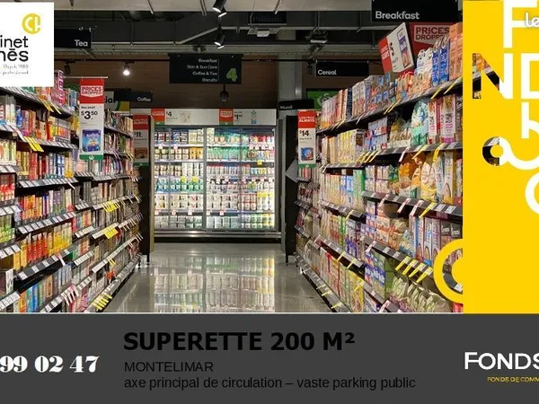Fonds de commerce épicerie 193 m² 