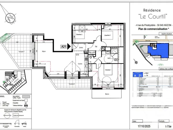 Appartement 4 pièces 86 m² 