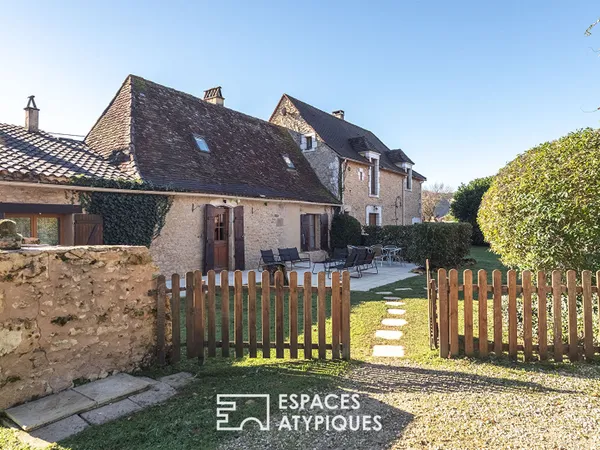 Grande maison familiale proche de la rivière Dordogne 