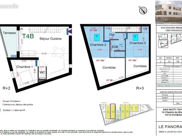 Duplex 4 pièces 73 m² 