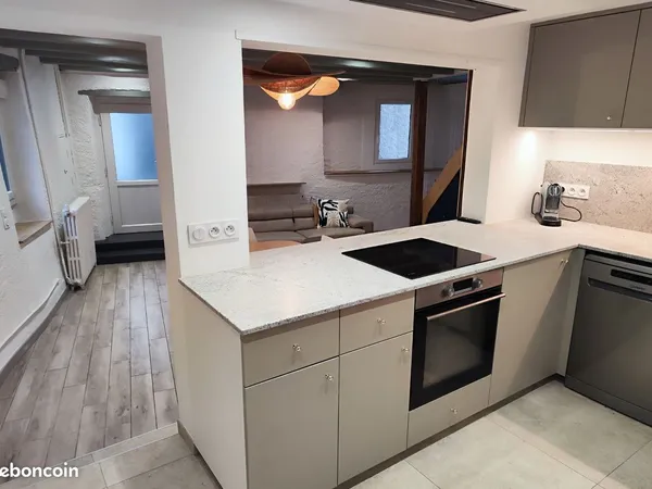 Petite maison de village à Sergy 85m² entièrement rénovée 2/3 chambres dispo de suite 