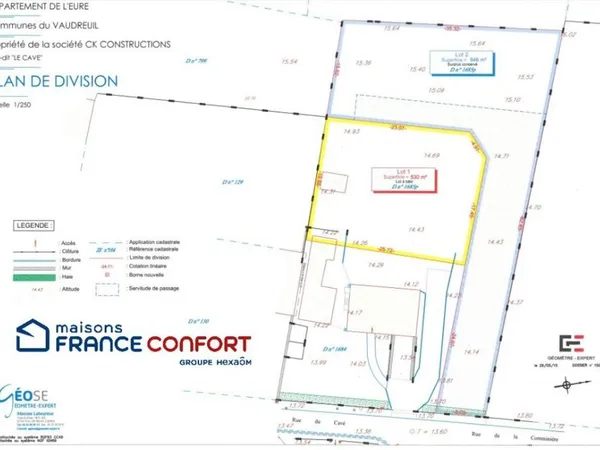 Terrain 946 m² 