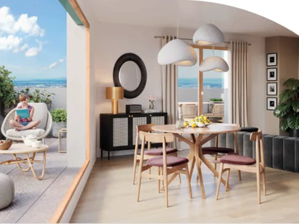 Appartement 3 pièces 59 m² 