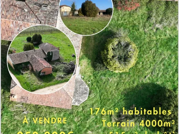 Vends maison à fort potentiel - 176m² 