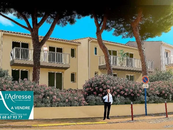 APPARTEMENTS NEUF T3 ET T4 DANS PETITE RESIDENCE EN CENTRE DE CABESTANY 