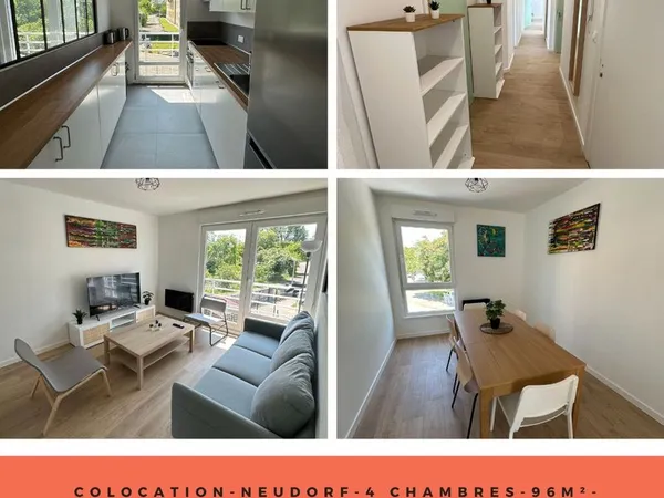 🌳🏡 Chambre a louer dans un appartement refait à neuf - Neudorf Musau 🏡🌳 