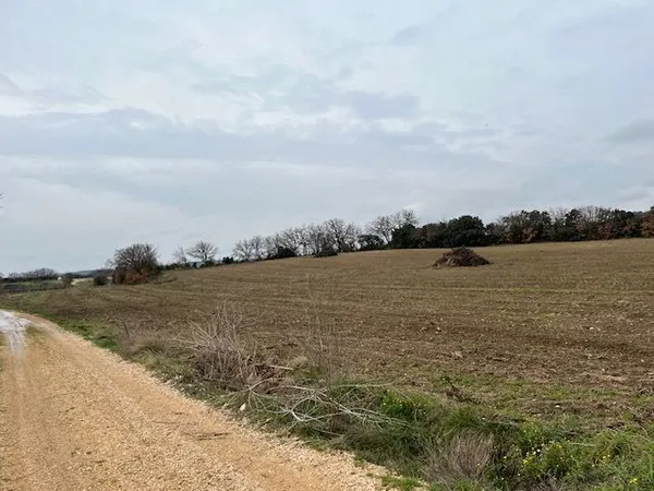 A Saint Hilaire d'Ozilhan Beau Terrain agricole non constructible . PLUS DE 2 HECTARES 