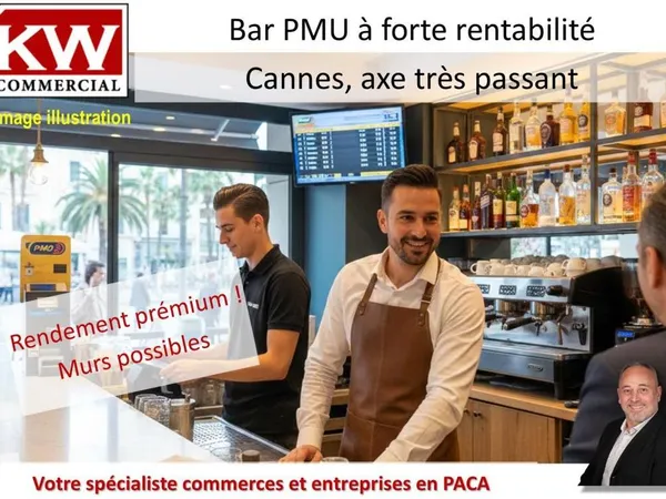 Bar PMU 23m² à Vendre - Cannes, Emplacement Prisé 