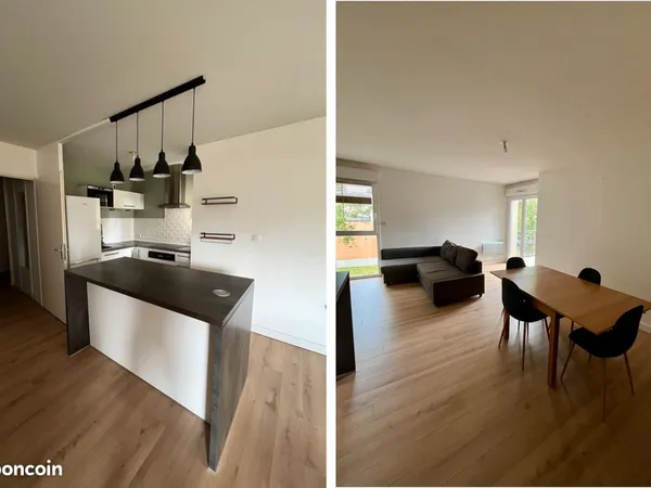Appartement T3 meublé, terrasse et box - au pied du bus STAR 