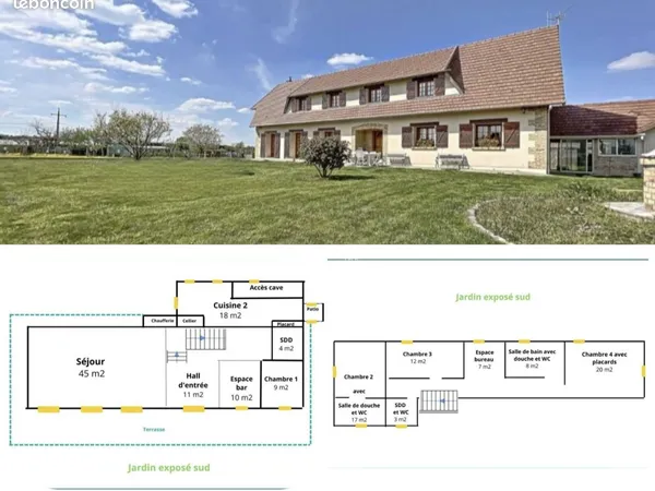 Maison 5 pièces 188 m² 