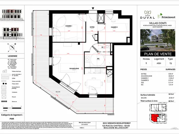 Appartement neuf T3 Saint-Nazaire 