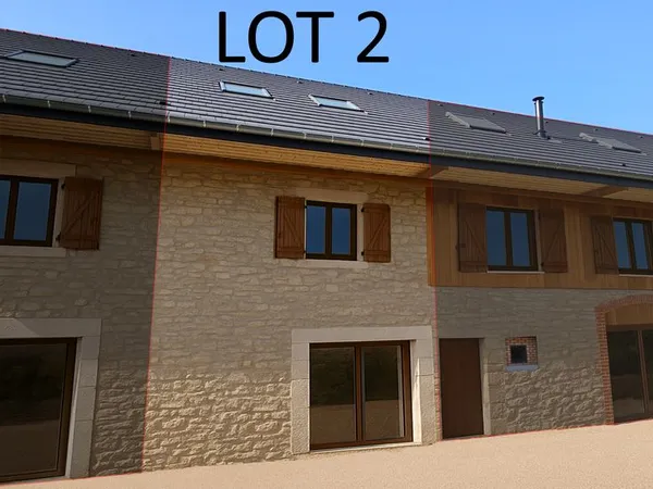 Maison mitoyenne à aménager - projet T6 - 147m² 