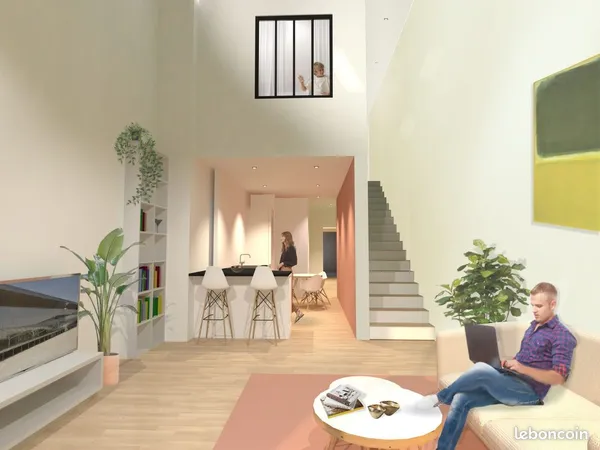 Duplex 4 pièces 83 m² 