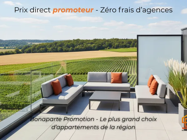 LANCEMENT COMMERCIAL - SUPERBE T2 DE 40M2 + 22M2 DE TERRASSE 